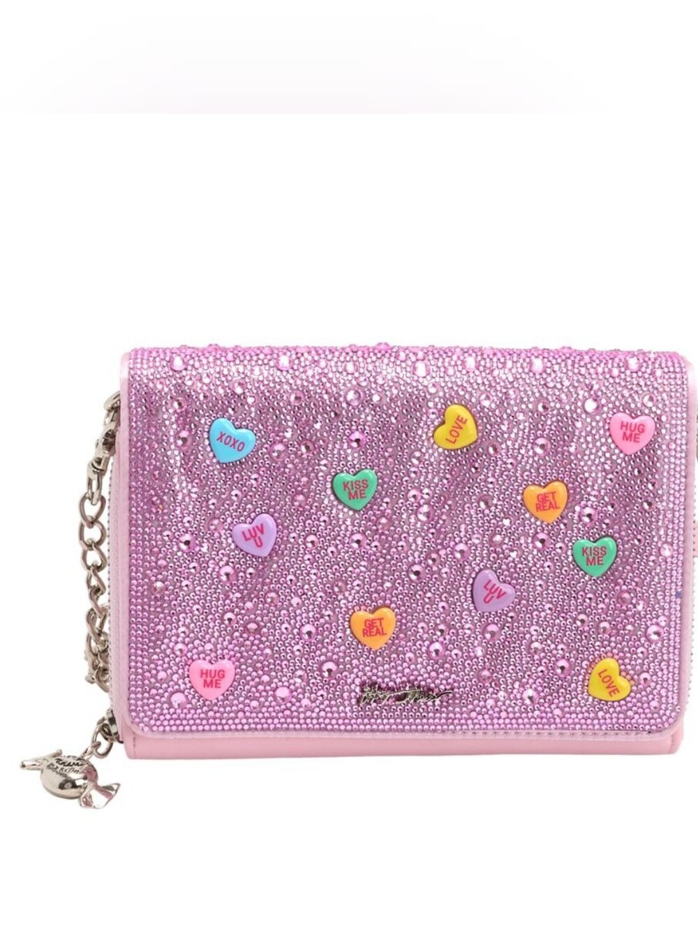 Betsey Johnson, the Candy Hearts WalletCrossbody Bag